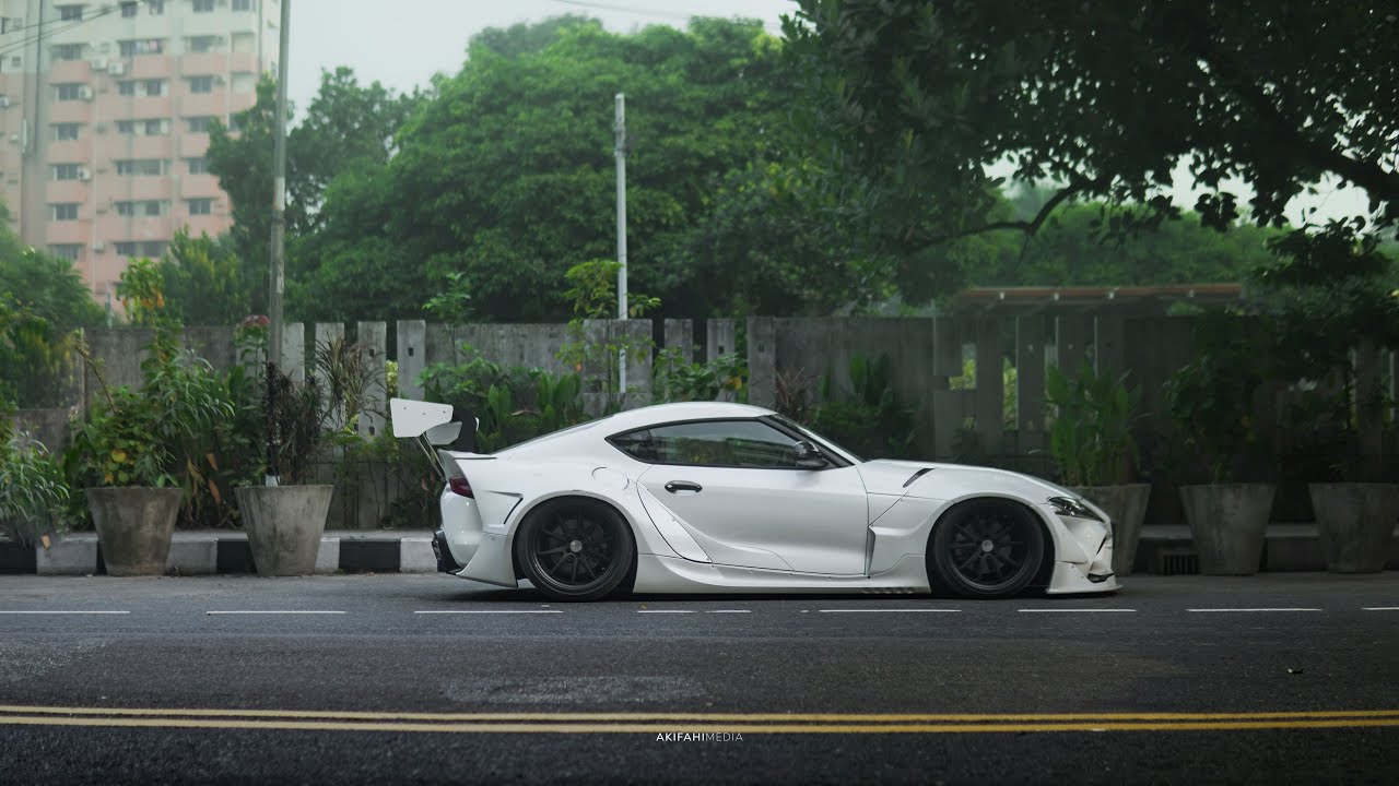 Widebody Supra x Yamaha WR155 Crusing in Dhaka | 4K 