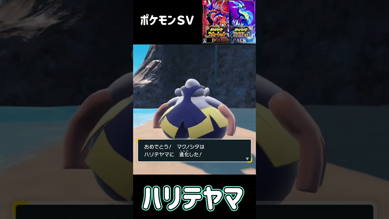 マクノシタ進化 ハリテヤマ ポケモンSV #pokemon - YouTube
