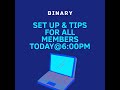 BINARY SETUP SESSION