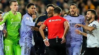 Valencia Real Madrid Maçında Inanılmaz Olay. 4 2 Kırmızı Kart. Arda Güler Detayı