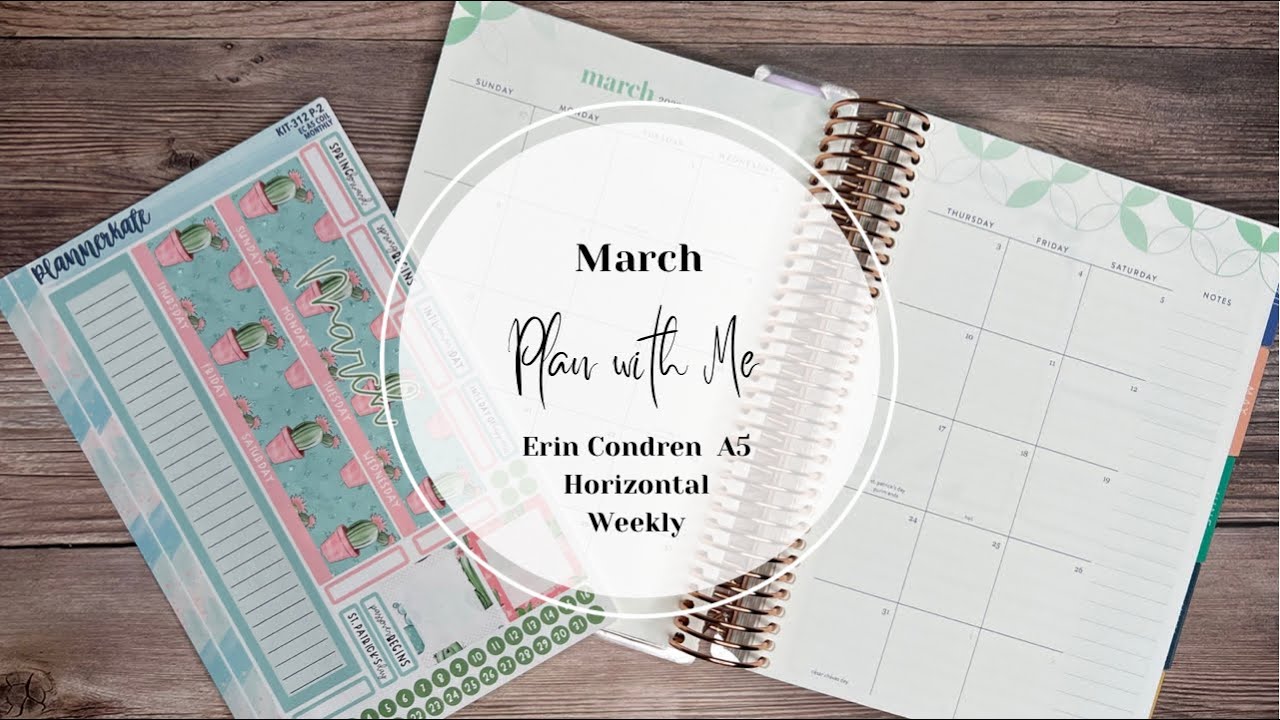 PLAN WITH ME | March 2022 | ERIN CONDREN A5