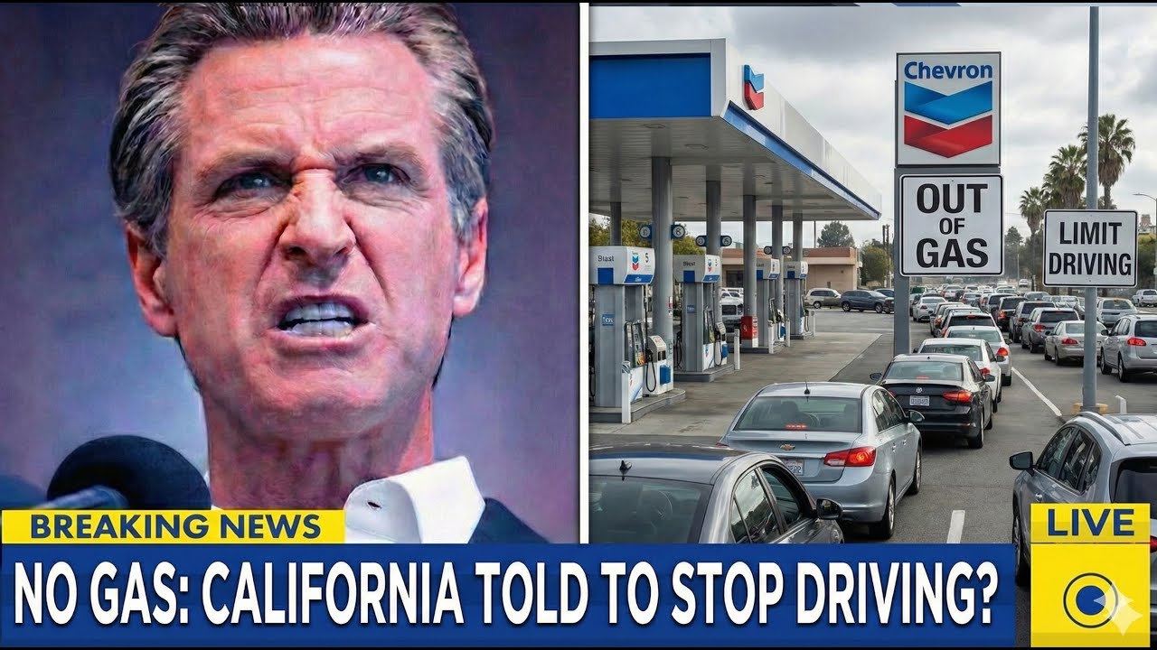 Governor Of California HYSTERIC After Californians Warned to “Limit Driving” as Gas Supply COLLAPSES
