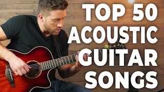 Video thumbnail of "50 SONGS IN 15 MINUTES (Acoustic Guitar) | Ranked by difficulty"