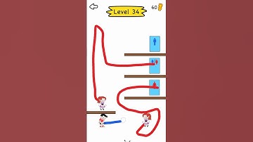 Draw to Pee by dinosaur Rex - level 34 - Gameplay Walkthrough Video #short #shorts #game #games