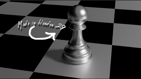 Pawn chess made in blender 2.9