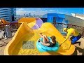 Waterslides at Pororo Aquapark in Bangkok (Rooftop Waterpark)