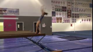 Round-Off 1 12 Beam, Mikena Mackey, 2019, Triad Gymnastics