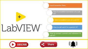 Creating and Using Sub VI (Icon/Connector Pane) in LabVIEW 2019