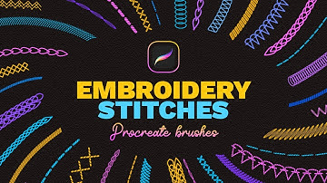 Embroidery Stitches Procreate Brushes [How to use]