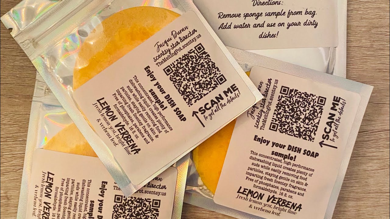 Scents Dish Soap Samples