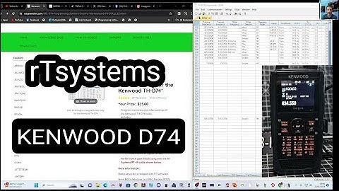 Kenwood /D74 -D75 RT-SYSTEMS LEARNING - SD CARD import