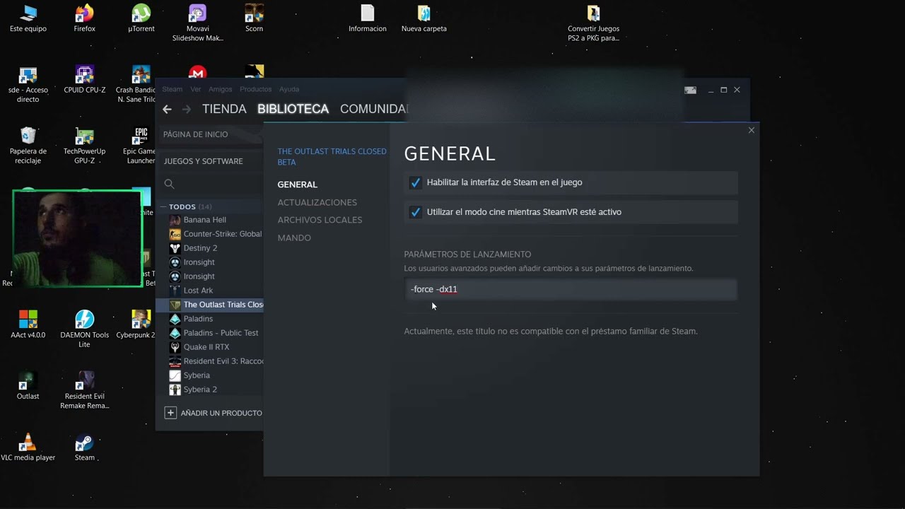 como solucionar  juego no inicia no abre direct x12 steam,forzar direct x11