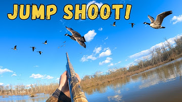 Jump Shooting DUCKS and GEESE From KAYAKS! (I Shot An Unexpected Bird) | Duck Hunting 2024