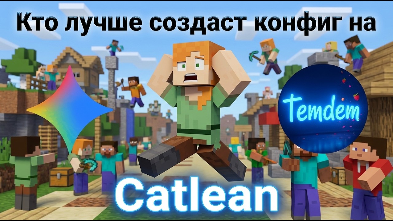 КТО ЛУЧШЕ СОЗДАСТ КФГ НА ЧИТ ДЛЯ МАЙНКРАФТА CATLEAN? Я VS GEMINI 3 PRO ...