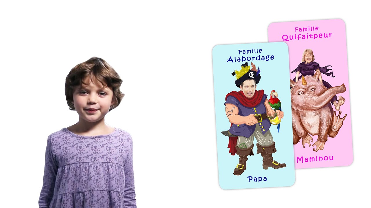 Player for jeu 7 familles personnalise cartooneo