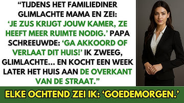 Tijdens het familiediner schreeuwden mijn ouders: ‘Geef de kamer op of verlaat dit huis…’