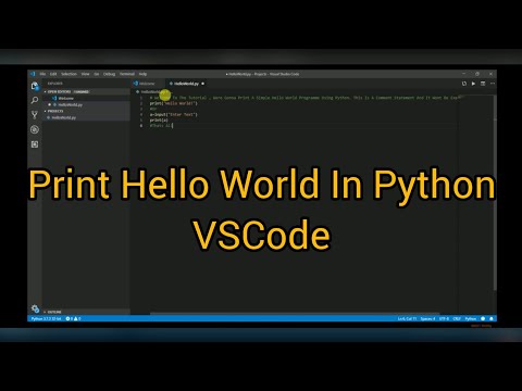 How To Print HELLO WORLD In #Python ? | Adroit Tutorials | Python Tutorials | Tutorial #1
