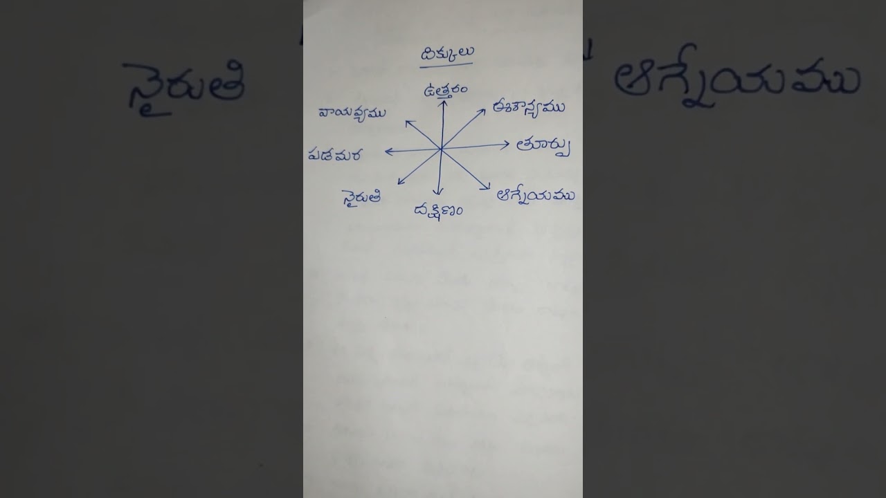 directions in Telugu//దిక్కులు//shorts 2023//Telugu shorts