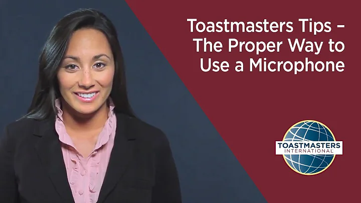 Toastmasters Tips – The Proper Way to Use a Microphone