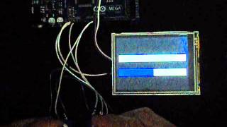 JP Serial 3.2 TFT color LCD Module Horizontal Bar meter project