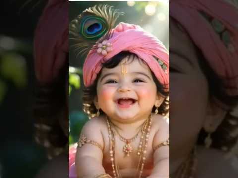 bolo prem se radhe radhe 🥰🥰 #laddugopal #cutsmile #bhaktistatus #baby