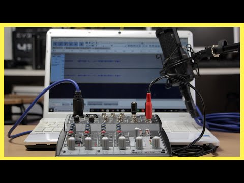 How To Connect A Mixer To A Laptop Or PC | Beringher Xenyx 802 | Audio Technica AT2020 Sound Test