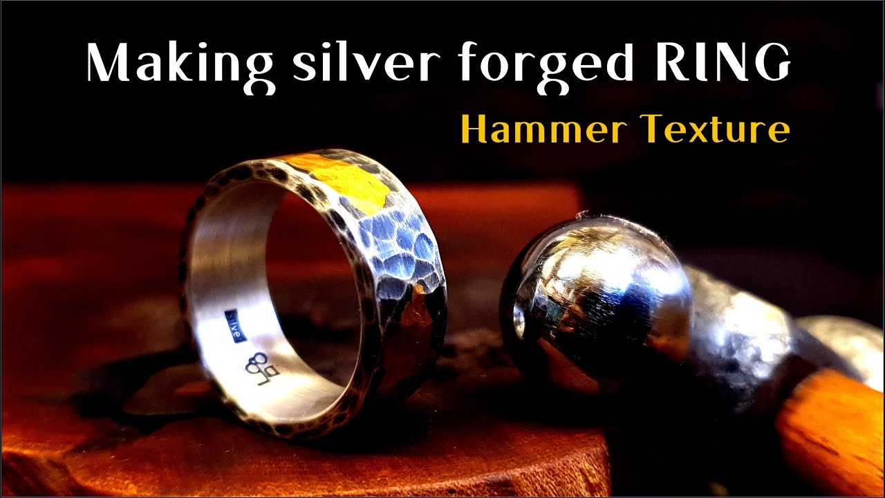 Making hammer texture SILVER RING [ KEUM-BOO Technique ] 