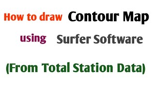 How To Plot Contour Map Using Surfer From Total Station Data. #surfer #contour #totalstation screenshot 5