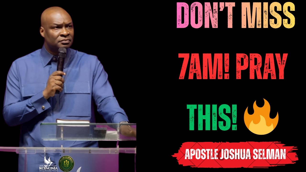 PRAY BEFORE 7AM! THIS MORNING PRAYER WILL RELEASE SUDDEN MIRACLES | Apostle Joshua Selman