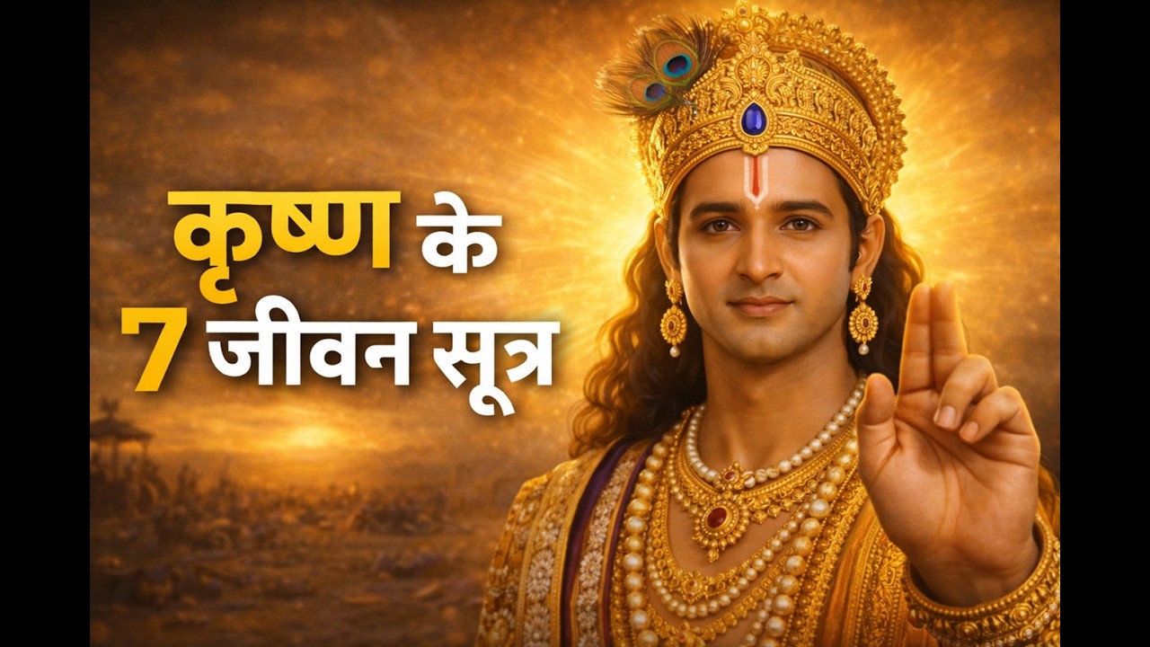 कुरुक्षेत्र से कृष्ण के 7 जीवन सूत्र | Lord Krishna’s Ultimate Life Lessons #Krishna #BhagavadGita