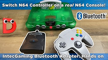 Nintendo 64 Switch Controller + Intecgaming Bluetooth Adapter: Review I Wireless N64 RetroGaming