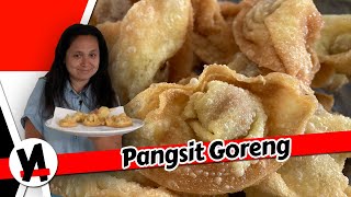 VEGAN Pangsit Goreng, a crunchy Indonesian wonton variant | VeganAsian Recipes Pangsit Vegan Gluten Free Renyah