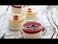 Panna Cotta med bringebærsaus og pasjonsfruktsaus | Trines Mat