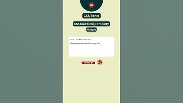 CSS FONT - FONT FAMILY #csstutorial #trendingshorts #trending #education #shorts #shortsvideo #shots
