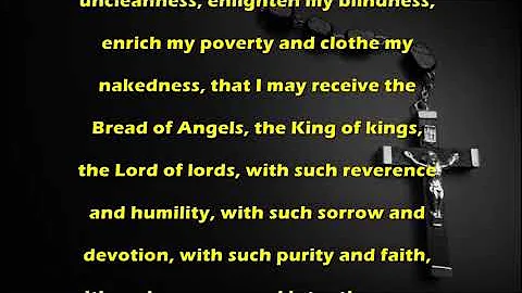 A Prayer Before Mass by St Thomas Aquinas - Catholic Prayer by MissalDaily.com