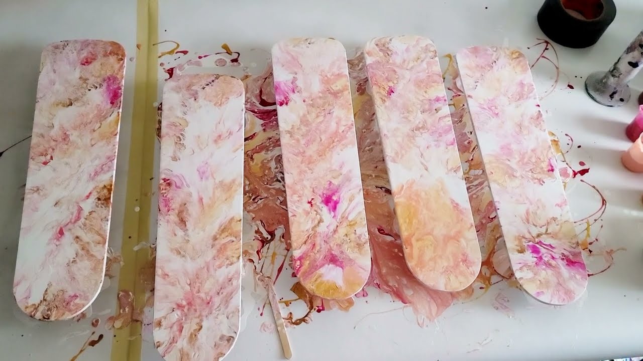 Ceiling Fan Paint Pour! Abstract Acrylic Pour Art