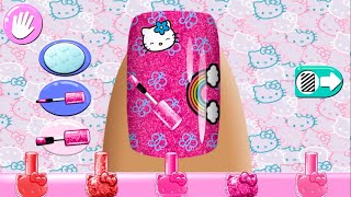 Hello Kitty Nail Salon - Fun Princess Nail Coloring Game for Girls screenshot 5