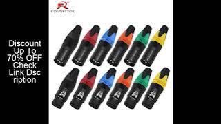 8pcs/4sets NC3MXX&NC3FXX XLR Connector, 3pin, XLR Microphone MIC Male Plug&Female Jack Adapter,10 Co