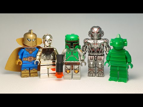 My favorite Pad printed custom Lego Minifigures that I own (partial collection video)