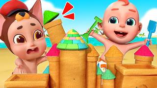 Ayo Membangun Istana Pasir🏖️🏰 Bermain Di Pantai | Lagu Anak & Pembibitan Rosoo
