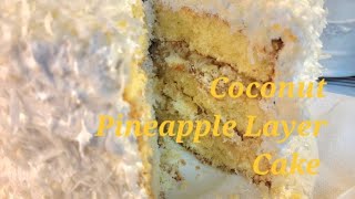 Coconut Pineapple Layer Cake | Old Fashioned