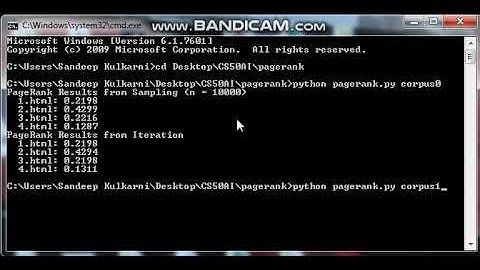 [CS50 AI] Project 2a: PageRank