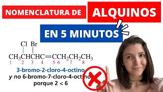 Aprende a nombrar alquinos RAPIDO y FACIL usando su nomenclatura IUPAC | NOMENCLATURA DE ALQUINOS