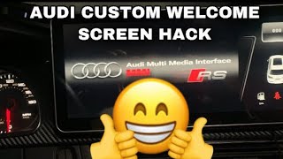 (AUDI) SECRET CUSTOM SCREEN HACK !!!