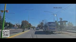 Tramo sobre la RP60 - Avenida Mitre - Ciudad de Junín - Mendoza. Argentina