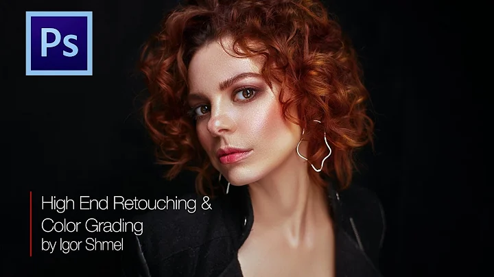 High End Retouching and color grade women portrait by Igor Shmel.  Photoshop Tutorial. Timelaps