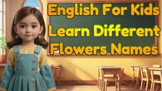 Different Flowers Names for Kids | Little Marvels ELearning #english #kids #kidseducation #toddlers