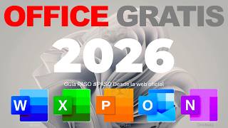 Como INSTALAR Microsoft OFFICE GRATIS en 2026 ✅ 100% Legal desde la WEB OFICIAL
