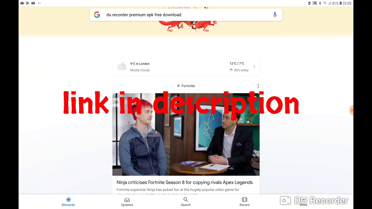 How to download premium du recorder for free android/ios