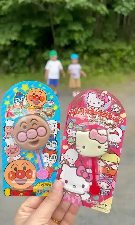 Anpanman & kitty #chocolate #shorts